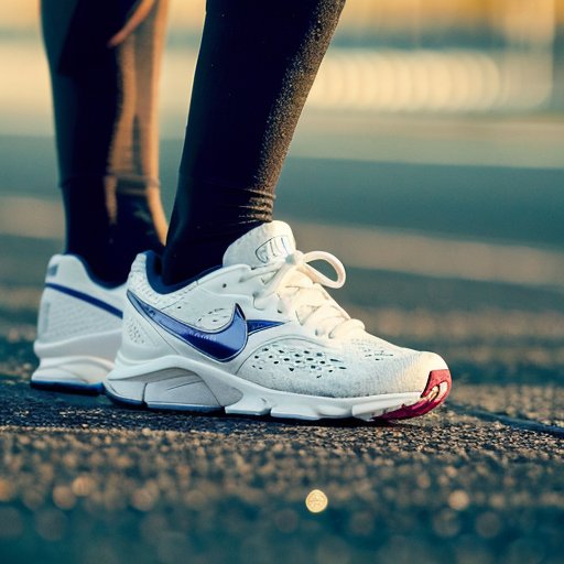 Стильные спортивные очки для бега на текстурированной поверхности с размытым фоном беговой дорожки.