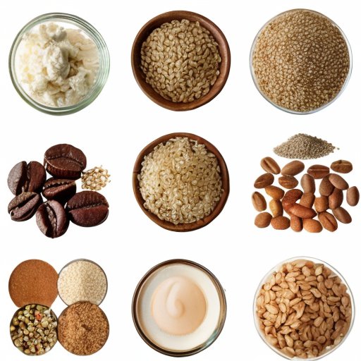 Иллюстрация с продуктами, ухудшающими усвоение железа при анемии.