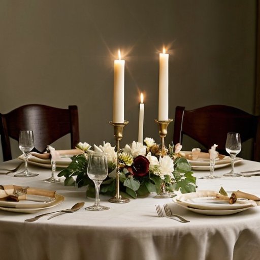 Элегантная сервировка стола, символизирующая гармонию и баланс в отношениях.