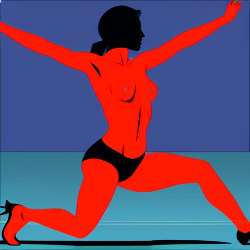 Силуэт прыжка с акцентом на мышцы ног, окруженный яркими диаграммами с подписями.