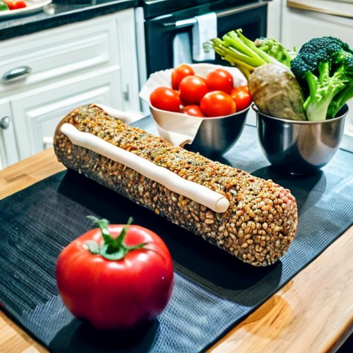 Организованная кухня с полезной едой и инструментами для приготовления пищи.