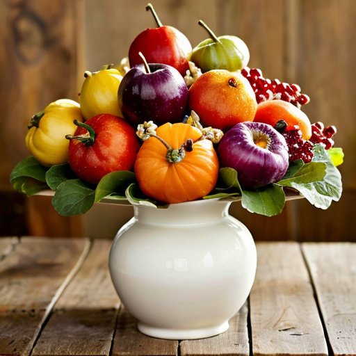 Разнообразие плодов физалиса на деревянном столе с баночкой варенья и салатом.