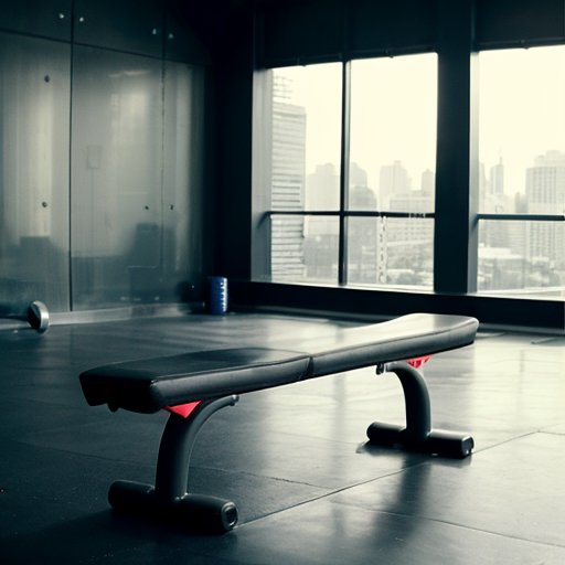 Современный спортзал с гиперэкстензионной скамьей, организованным пространством и мотивационными цитатами на стенах.