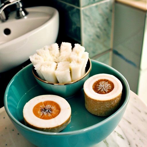 Элегантный набор для бритья на ванной поверхности.