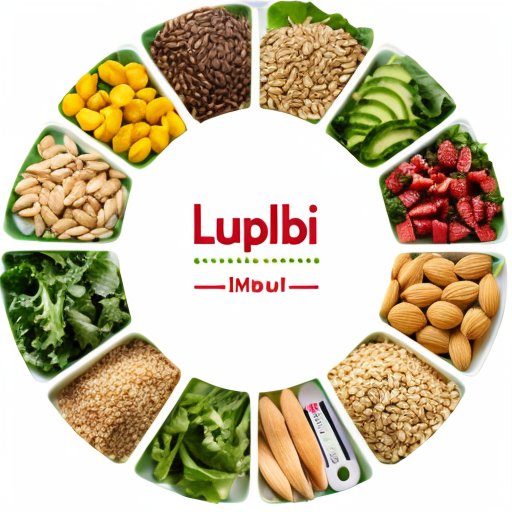 Яркая тарелка с полезной пищей для повышения инсулина.