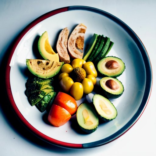 Сбалансированная тарелка с макронутриентами: белки, жиры, углеводы, окруженная рулеткой и калькулятором.