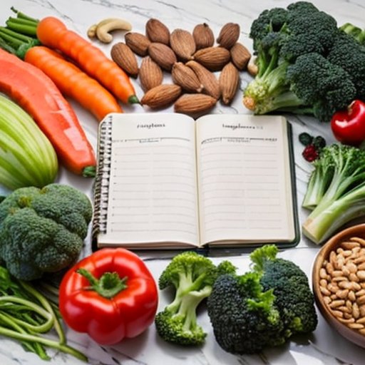 Организованная кухня с полезными продуктами для роста мышц и планированием питания.