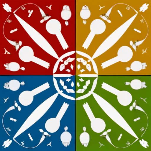 Цветной кухонный стол с продуктами и метками макронутриентов, весами и планом питания.