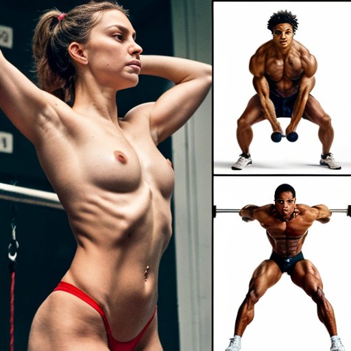 Анатомическая схема верхней части тела с мышцами, задействованными в подтягиваниях.