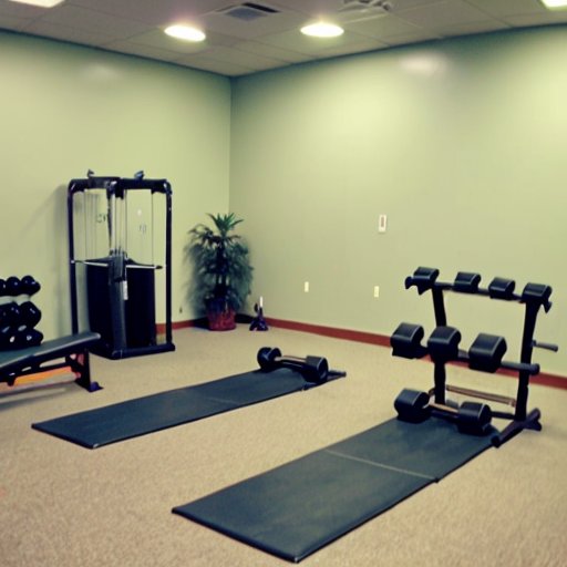 Организованный спортзал с оборудованием для восстановления мышц и профилактики болей.
