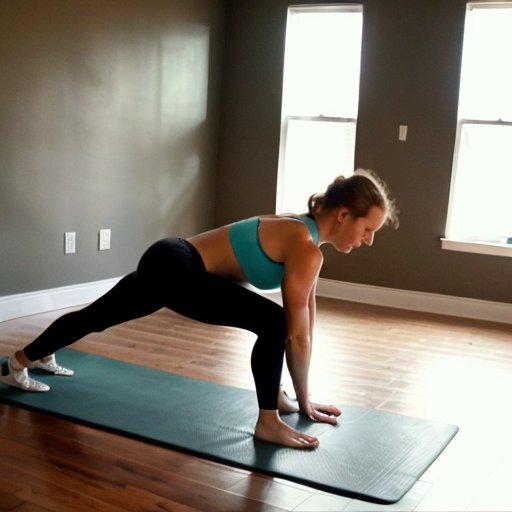 Уютное пространство для домашних тренировок с акцентом на укрепление поясницы.