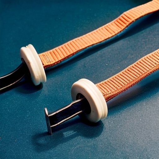 Организованный набор резинок для подтягиваний разных цветов и размеров с метками сопротивления.