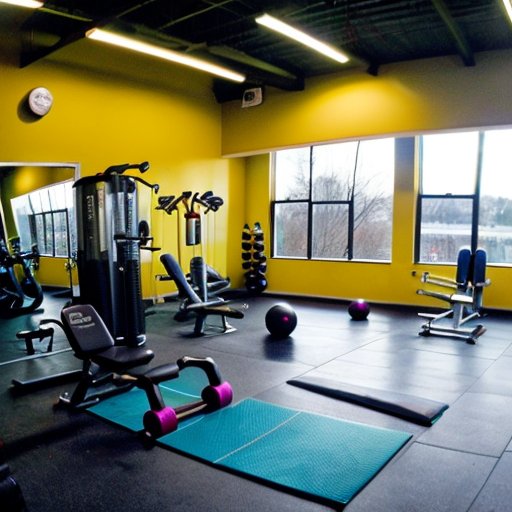 Современный тренажерный зал с организованным оборудованием для фитнеса.