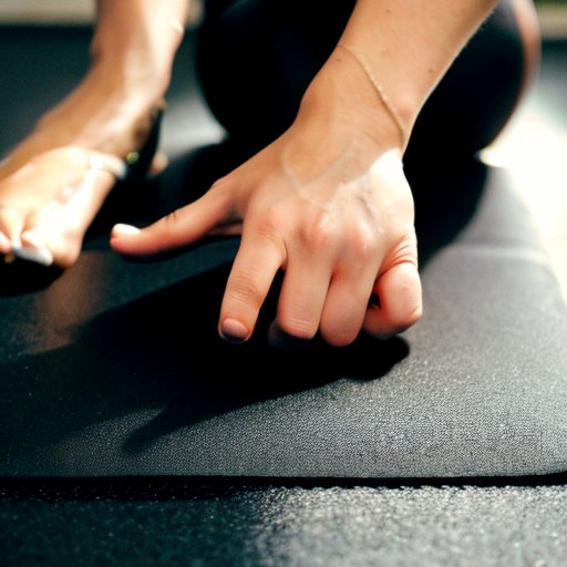 Дисплей фитнес-матов с тремя матами разной толщины: тонкий (2-4 мм), средний (5-7 мм) и толстый (8 мм и выше), с иконками для йоги