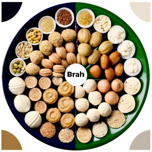 Балансированная тарелка с макронутриентами: белки, жиры, углеводы.