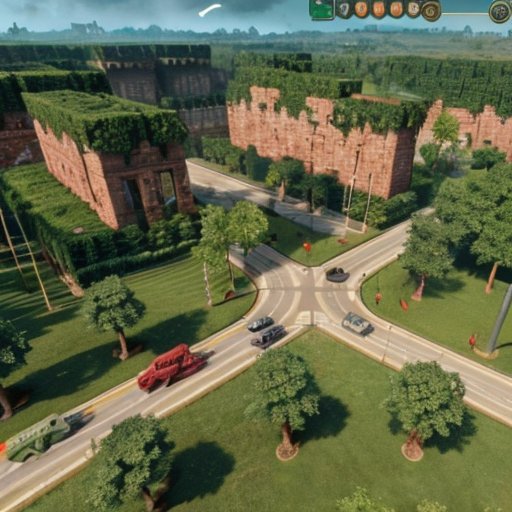 Карта вымышленной видеоигры с разнообразными ландшафтами и зонами для различных игровых режимов.