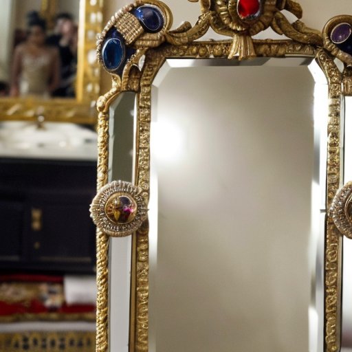 Винтажное зеркало, отражающее символы красоты разных культур и эпох.