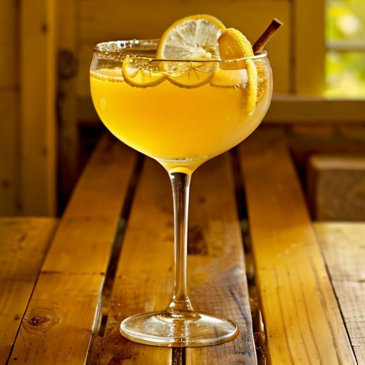 Яркий золотистый напиток с куркумой и медом на деревянном столе.