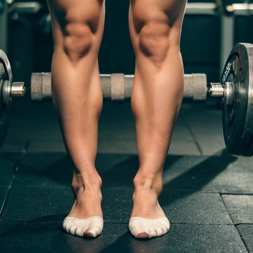 Гантели на полу спортзала с анатомическими диаграммами мышц плеча и руки.