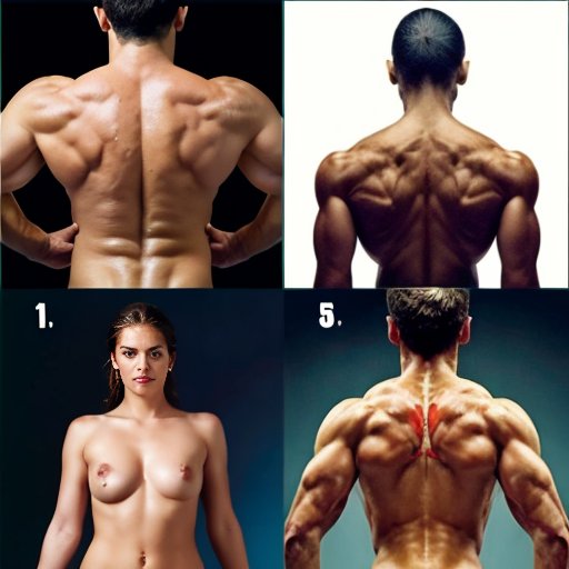 Схема анатомии мышц верхней части тела при отжиманиях с пометками.