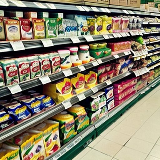 Полка супермаркета с молочными продуктами и альтернативами безлактозным и растительным.