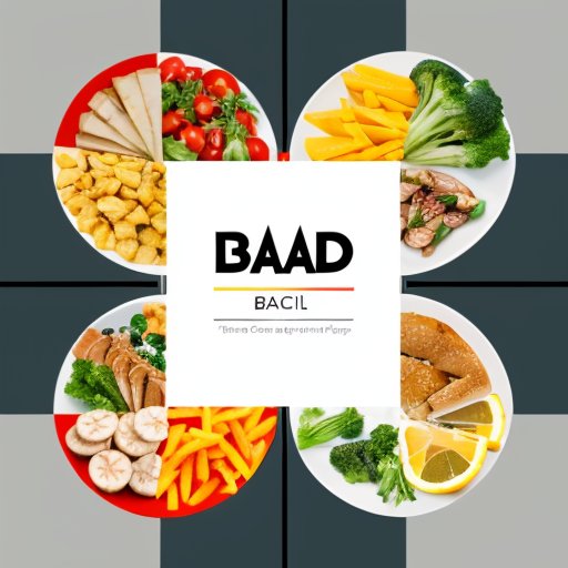 Инфографика о процессе роста мышц с графиком гипертрофии, иконками источников белка, символом тяжёлой атлетики и тарелкой здоровой пищи.