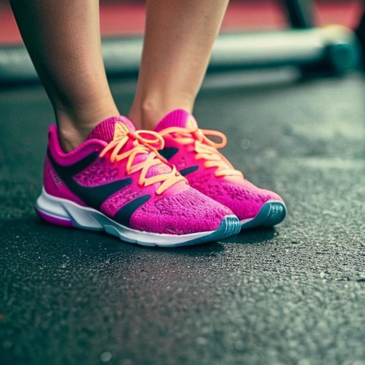 Яркое изображение различных скакалок с измерительной лентой, фитнес-матом и спортивной обувью в дружелюбной обстановке для тренировки.