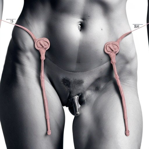 Анатомическая схема, показывающая структуру и расположение мышцы ягодичной минимума с аннотациями.