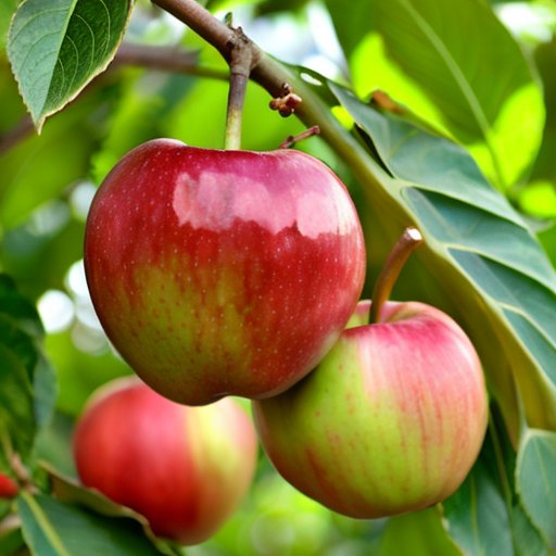 Яркий плодородный пейзаж с фруктами, символизирующий здоровье и изобилие.
