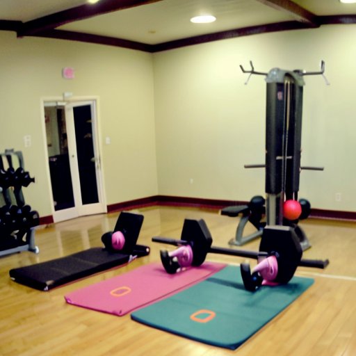 Организованное пространство тренажерного зала с оборудованием для тренировки косых мышц.