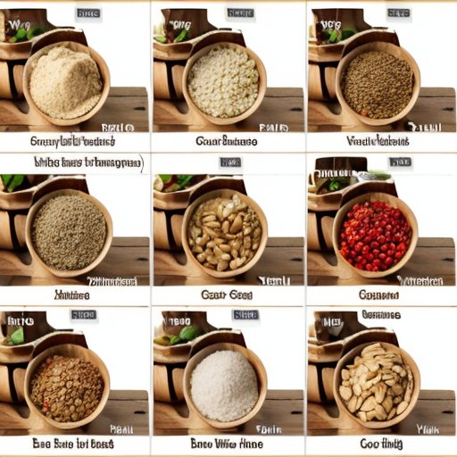 Деревянный стол с альтернативами муки, овощами и бобовыми на фоне натуральной обстановки.