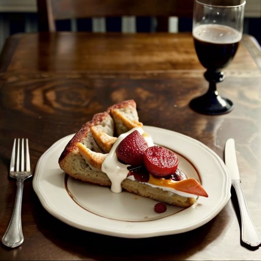 Стол с яркой едой и пустой тарелкой, символизирующий напряжение и эмоциональную тяжесть.