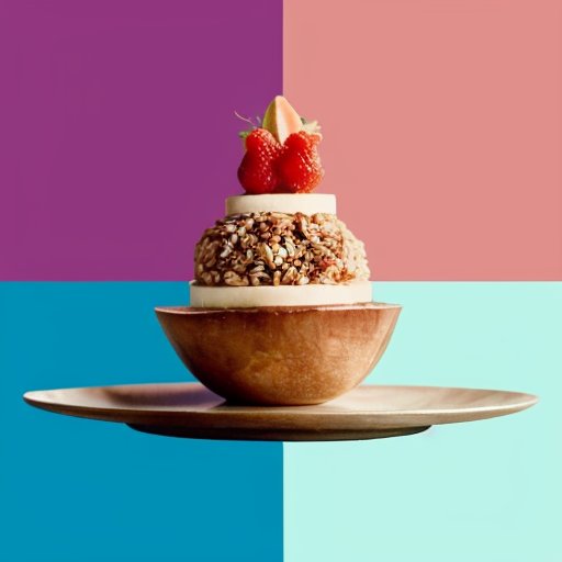 Сбалансированные весы: одна сторона с здоровой пищей, другая пустая, символизирующая пост, с фоном в виде часов.