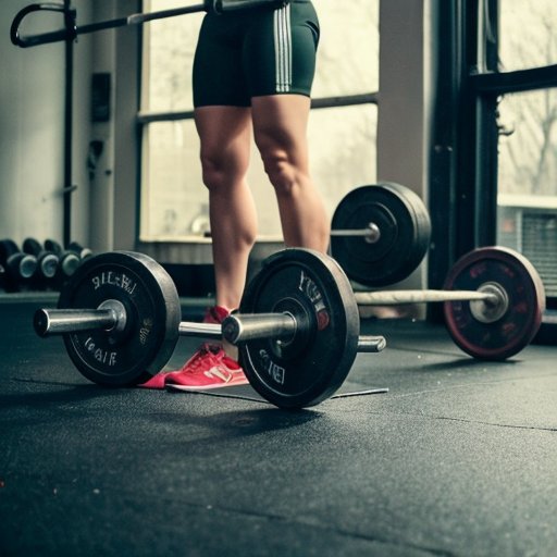 Тренировочный зал с оборудованием для тяжелой атлетики и атмосферой мотивации.